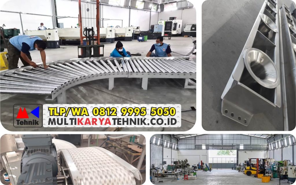 spiral conveyor surabaya, chain conveyor surabaya, roller conveyor surabaya